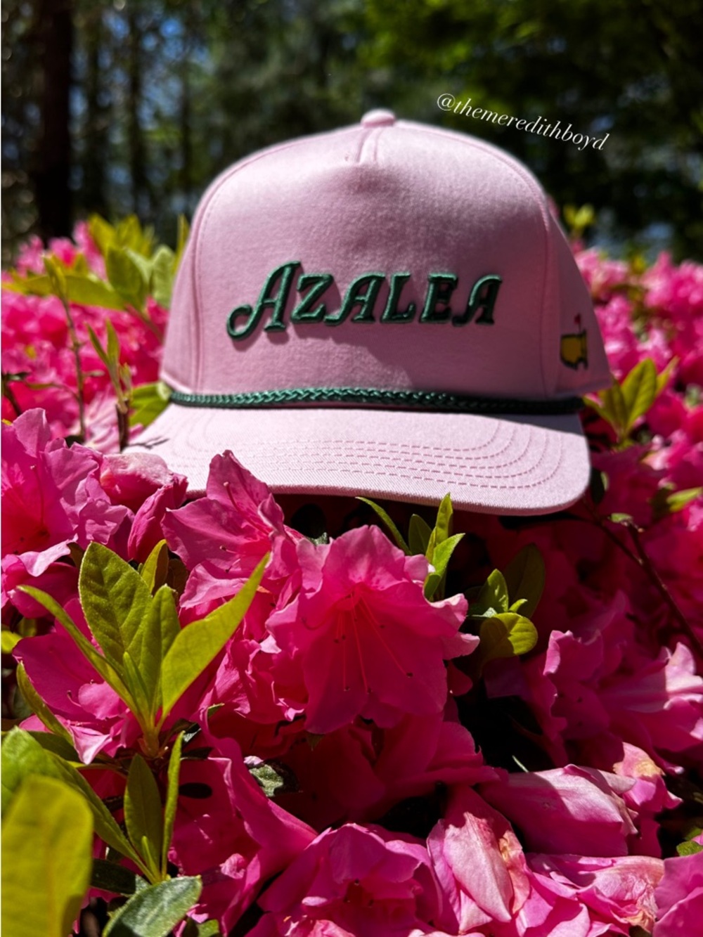 🌺2026 Official Azalea Masters National Golf Pink Hat Green rope NWT Adult